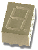 HDSP-303E, Семисегментный светодиодный индикатор серии Slim Font, высота символа 10 мм (0.39")